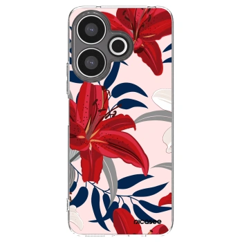 Picasee Xiaomi Redmi 13 4G Hülle - Transparentes Silikon - Red Lily