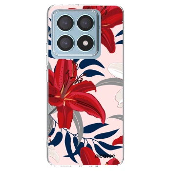 Picasee Xiaomi 14T Pro Hülle - Transparentes Silikon - Red Lily