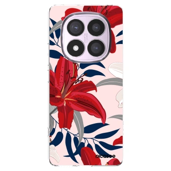 Picasee Xiaomi Redmi Note 14 Pro 5G Hülle - Transparentes Silikon - Red Lily