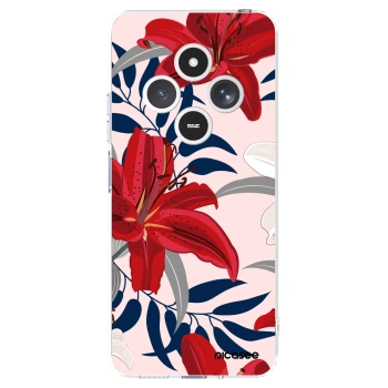 Picasee Xiaomi Redmi 14C Hülle - Transparentes Silikon - Red Lily