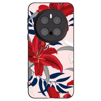 Picasee Honor Magic7 Pro 5G Hülle - Schwarzes Silikon - Red Lily