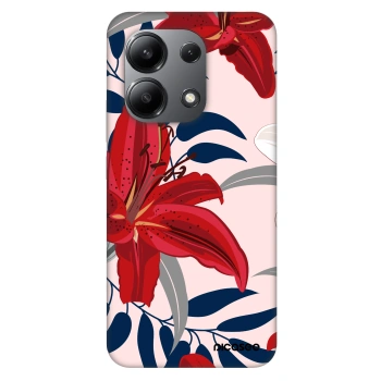 Picasee Fashion Case für Xiaomi Redmi Note 13 4G - Red Lily