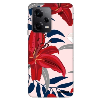 Hülle für Xiaomi Redmi Note 12 Pro+ 5G - Red Lily