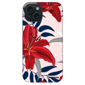 Picasee Fashion Case MagSafe für Apple iPhone 15 - Red Lily