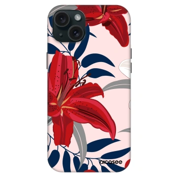 Hülle für Apple iPhone 15 Plus - Red Lily