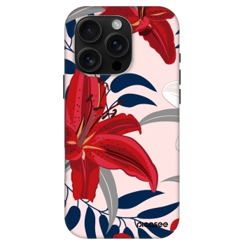 Picasee Fashion Case MagSafe für Apple iPhone 16 Pro - Red Lily