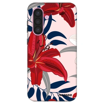 Hülle für Samsung Galaxy A56 5G A566B - Red Lily