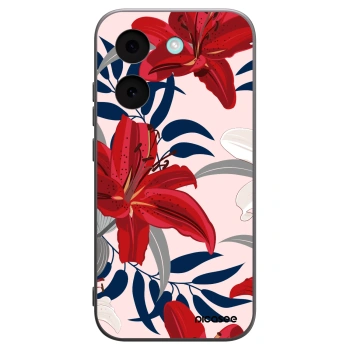 Picasee Xiaomi Poco X8 Pro Hülle - Schwarzes Silikon - Red Lily