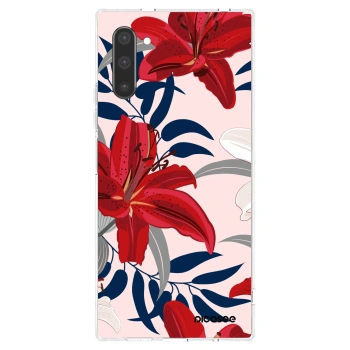 Picasee Samsung Galaxy Note 10 N970F Hülle - Transparentes Silikon - Red Lily