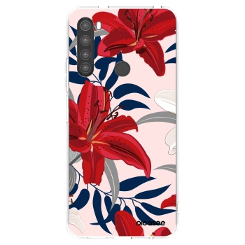 Picasee Xiaomi Redmi Note 8 Hülle - Transparentes Silikon - Red Lily