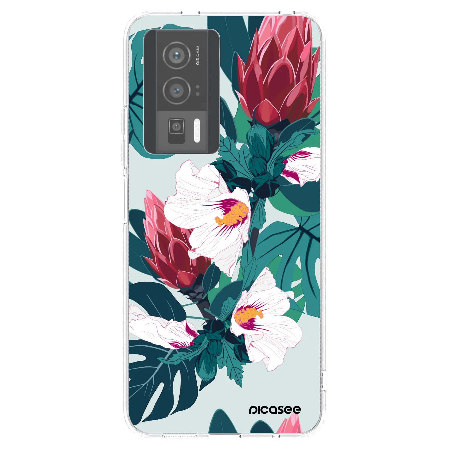 Picasee Xiaomi Poco F5 Pro 5G Hülle - Transparentes Silikon - Rhododendron