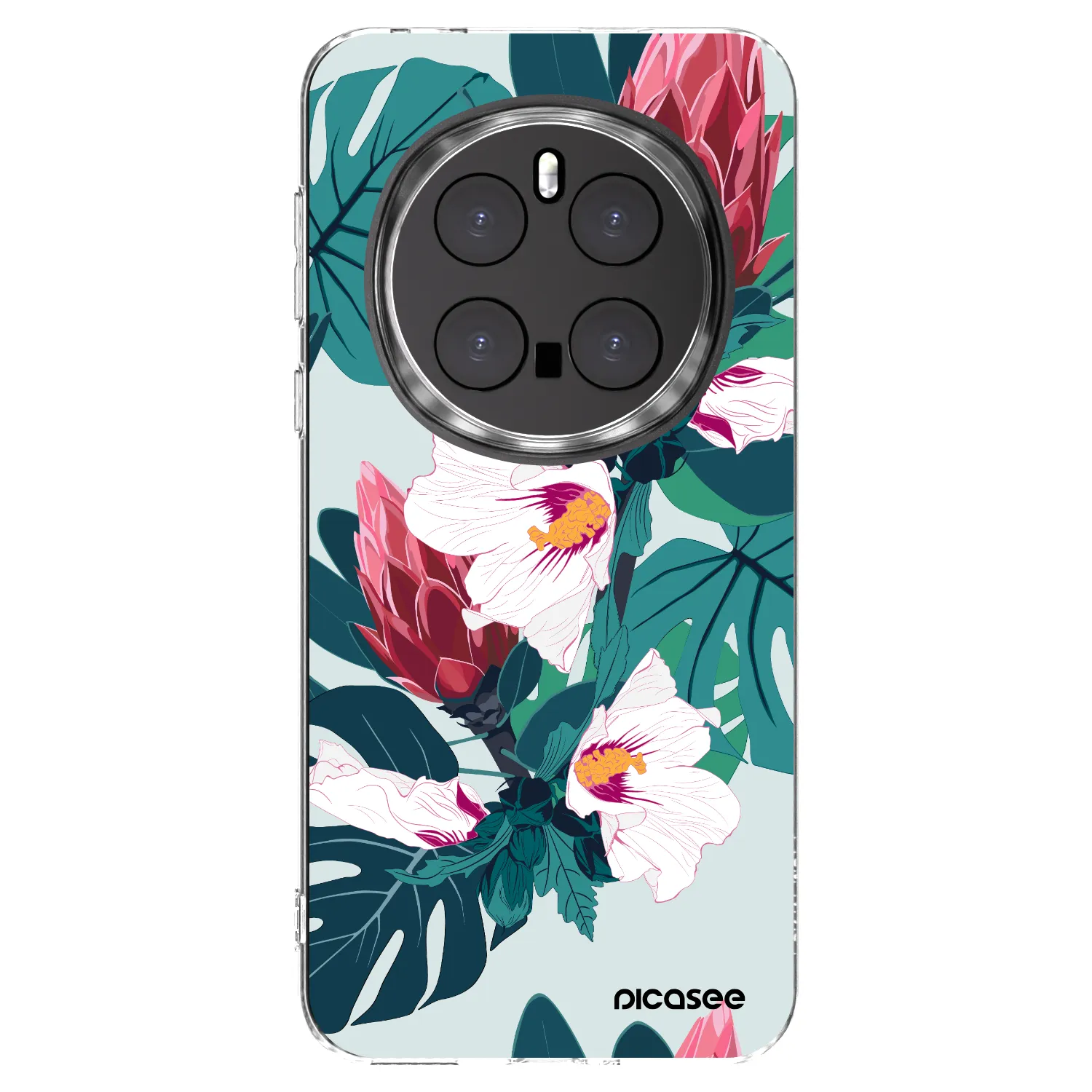 Picasee Honor Magic7 Pro 5G Hülle - Transparentes Silikon - Rhododendron