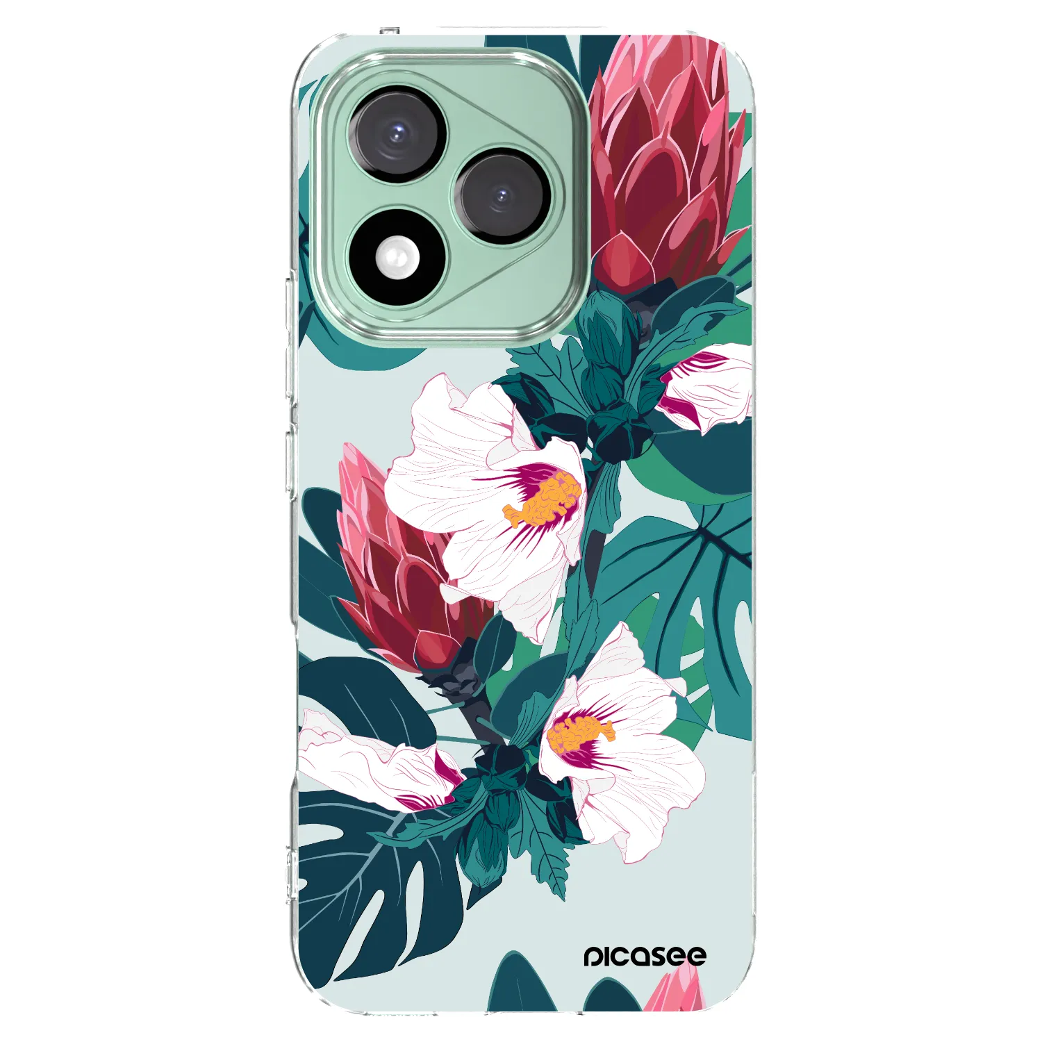 Picasee Honor 400 Lite 5G Hülle - Transparentes Silikon - Rhododendron