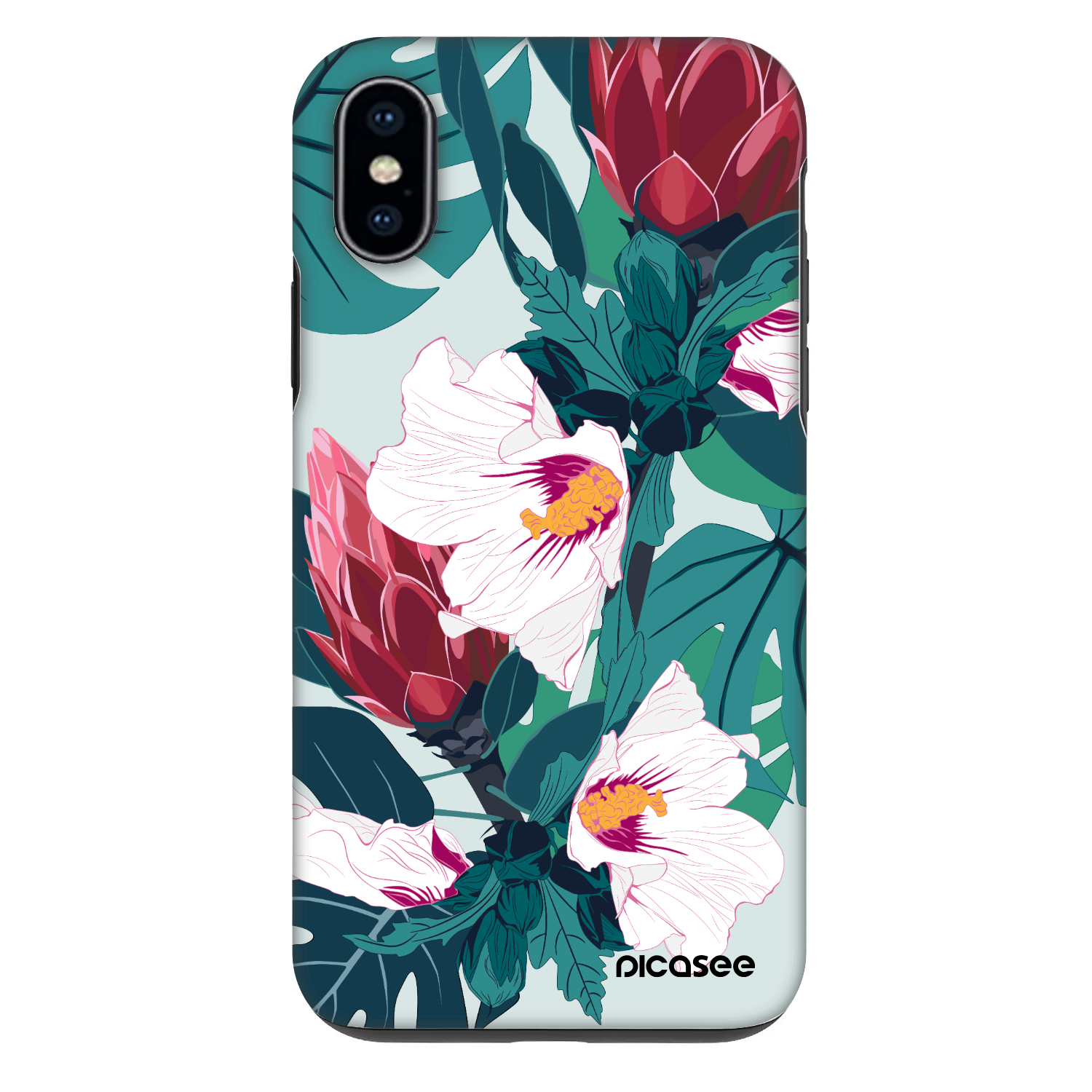 Picasee Fashion Case für Apple iPhone X/XS - Rhododendron