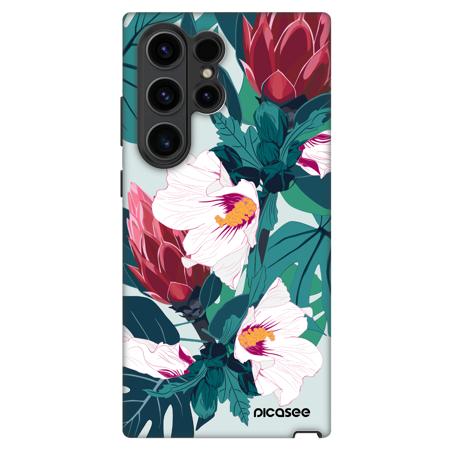 Picasee Fashion Case für Samsung Galaxy S22 Ultra 5G - Rhododendron