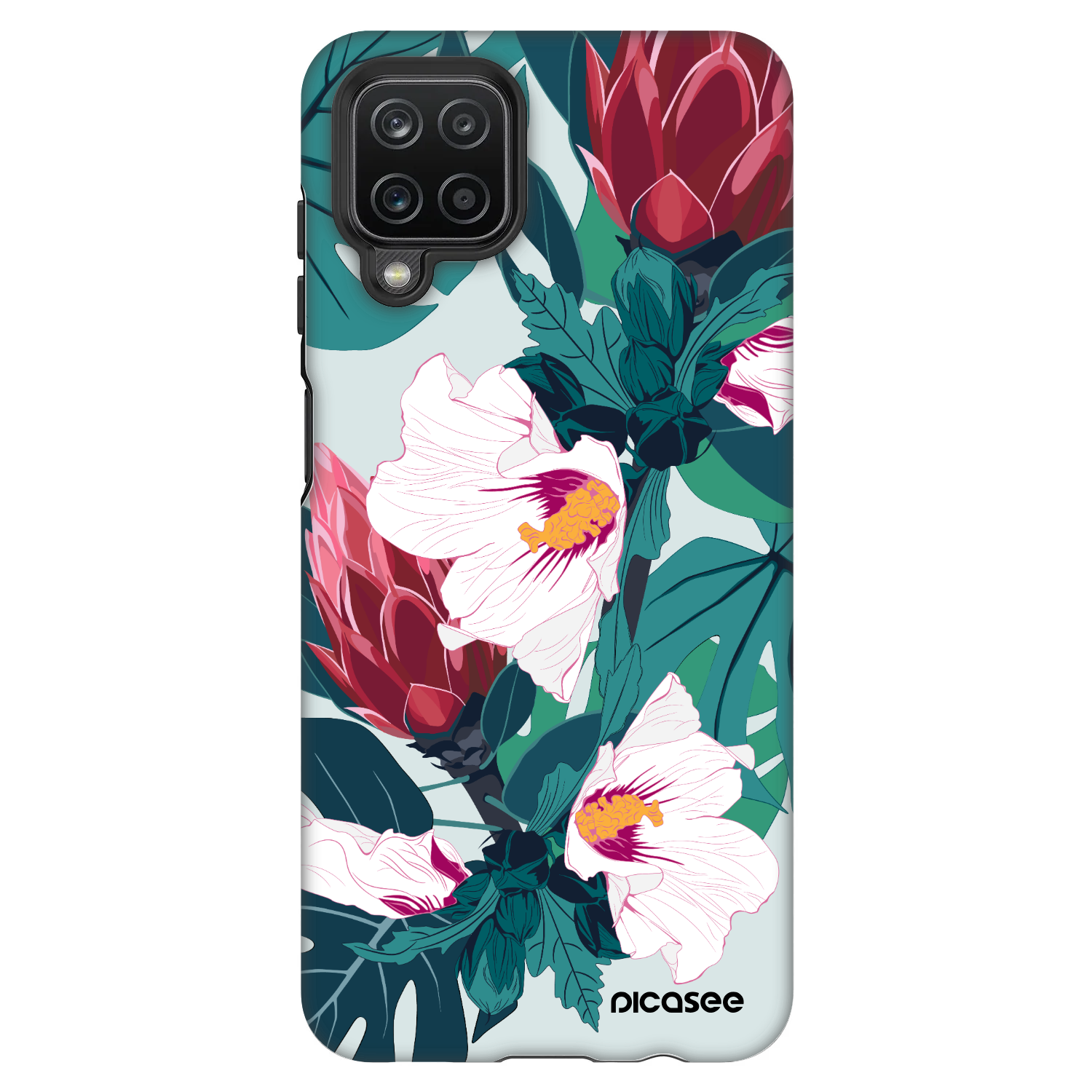 Picasee Fashion Case für Samsung Galaxy A12 A125F - Rhododendron