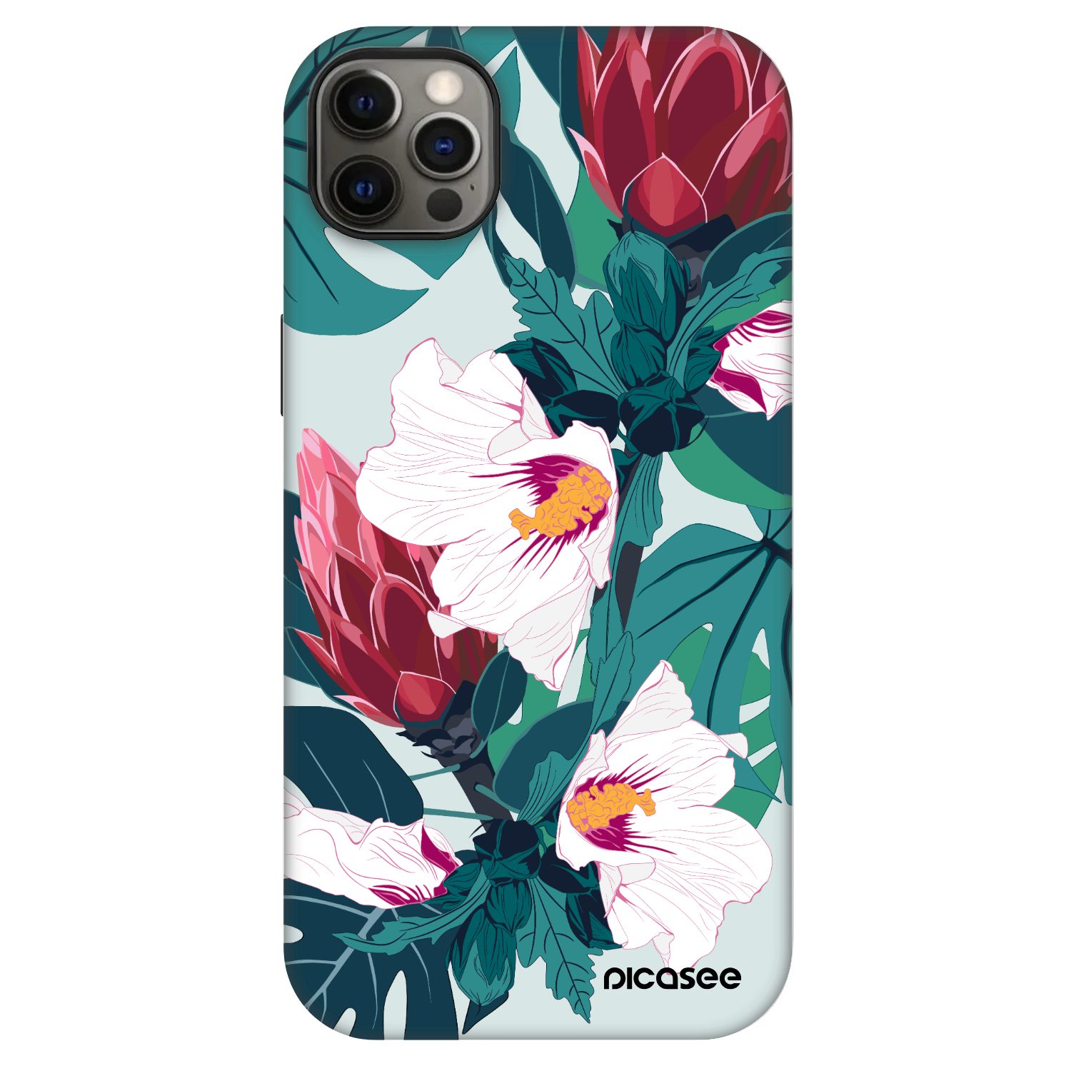 Picasee Fashion Case MagSafe für Apple iPhone 12 Pro Max - Rhododendron
