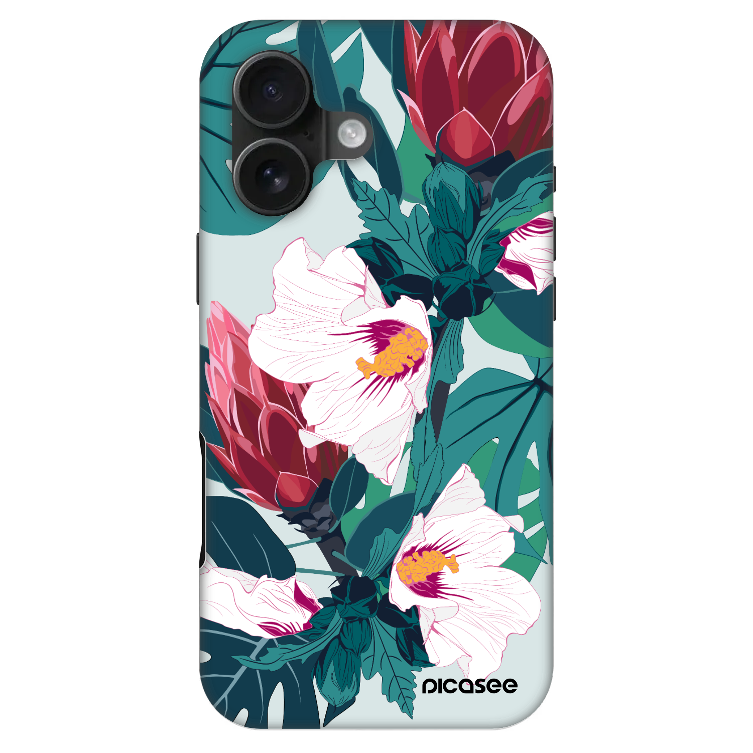 Picasee Fashion Case MagSafe für Apple iPhone 16 - Rhododendron