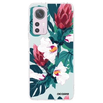 Picasee Xiaomi 12 Hülle - Transparentes Silikon - Rhododendron