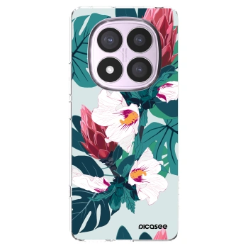 Picasee Xiaomi Redmi Note 14 Pro 5G Hülle - Transparentes Silikon - Rhododendron
