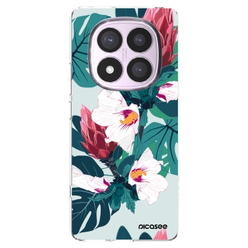 Picasee Xiaomi Redmi Note 14 Pro 4G Hülle - Transparentes Silikon - Rhododendron