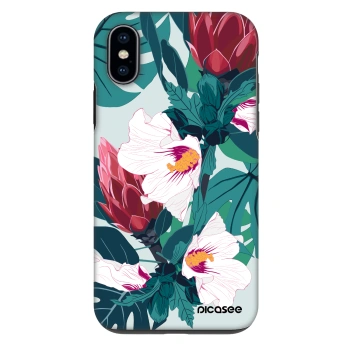 Hülle für Apple iPhone X/XS - Rhododendron
