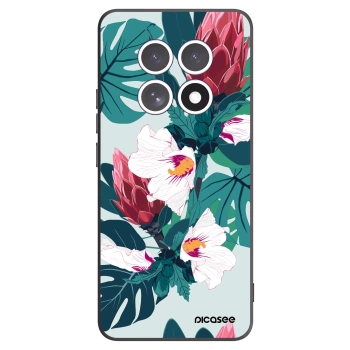 Picasee Xiaomi Redmi Note 15 Hülle - Schwarzes Silikon - Rhododendron