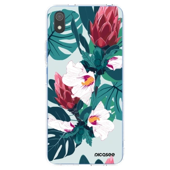 Picasee Xiaomi Redmi 7A Hülle - Transparentes Silikon - Rhododendron