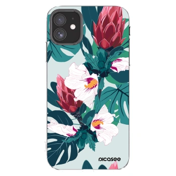 Picasee Apple iPhone 11 Hülle - Transparentes Silikon - Rhododendron