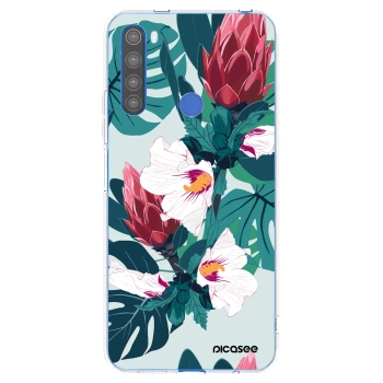 Picasee Xiaomi Redmi Note 8T Hülle - Transparentes Silikon - Rhododendron