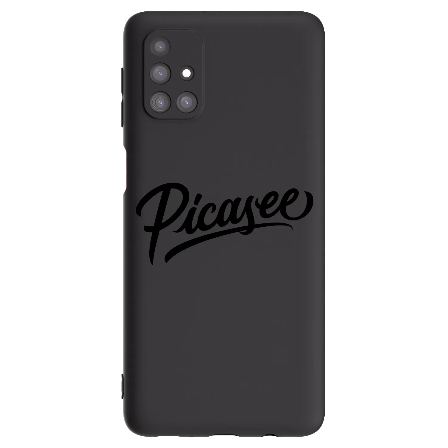 Picasee Samsung Galaxy M31s Hülle - Schwarzes Silikon - Picasee - old logo - black