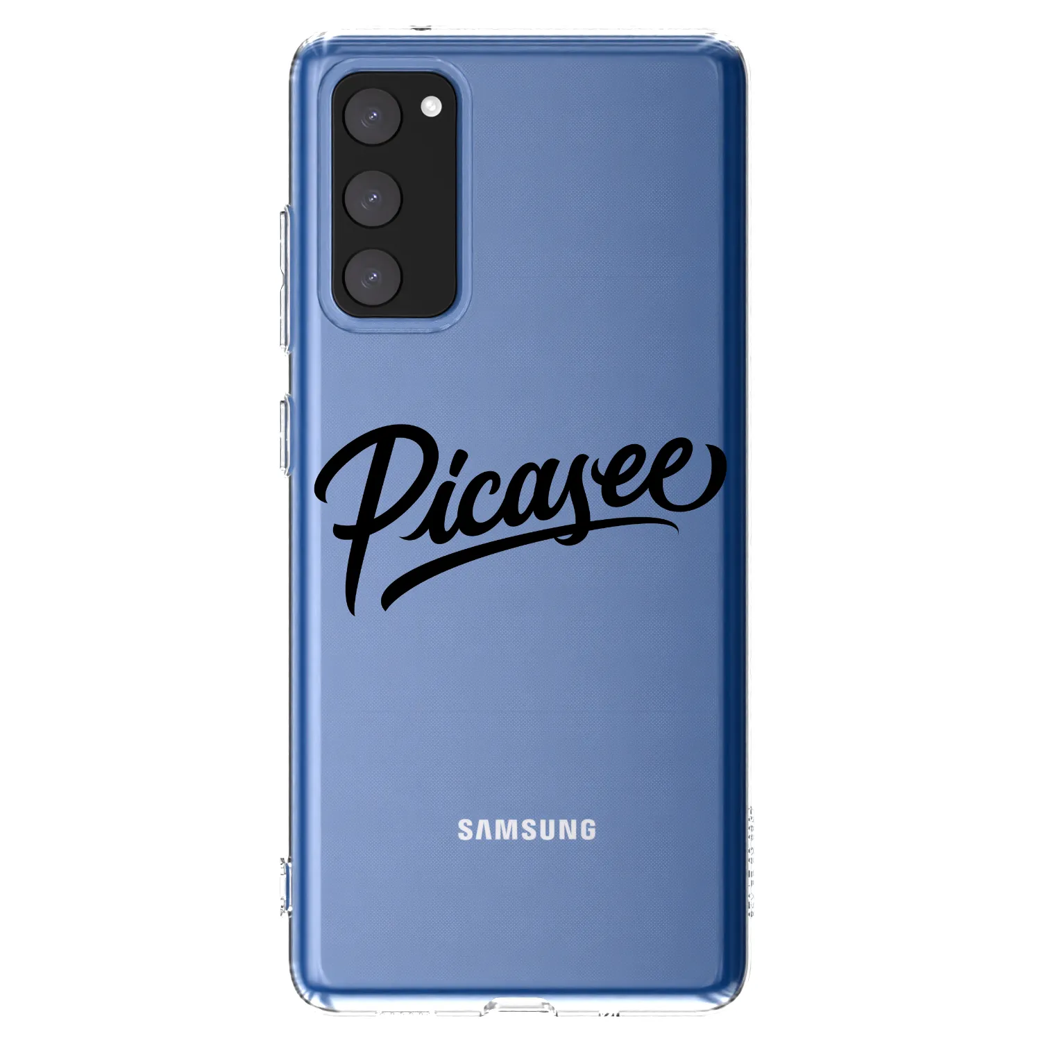 Picasee Samsung Galaxy S20 FE Hülle - Transparentes Silikon - Picasee - old logo - black