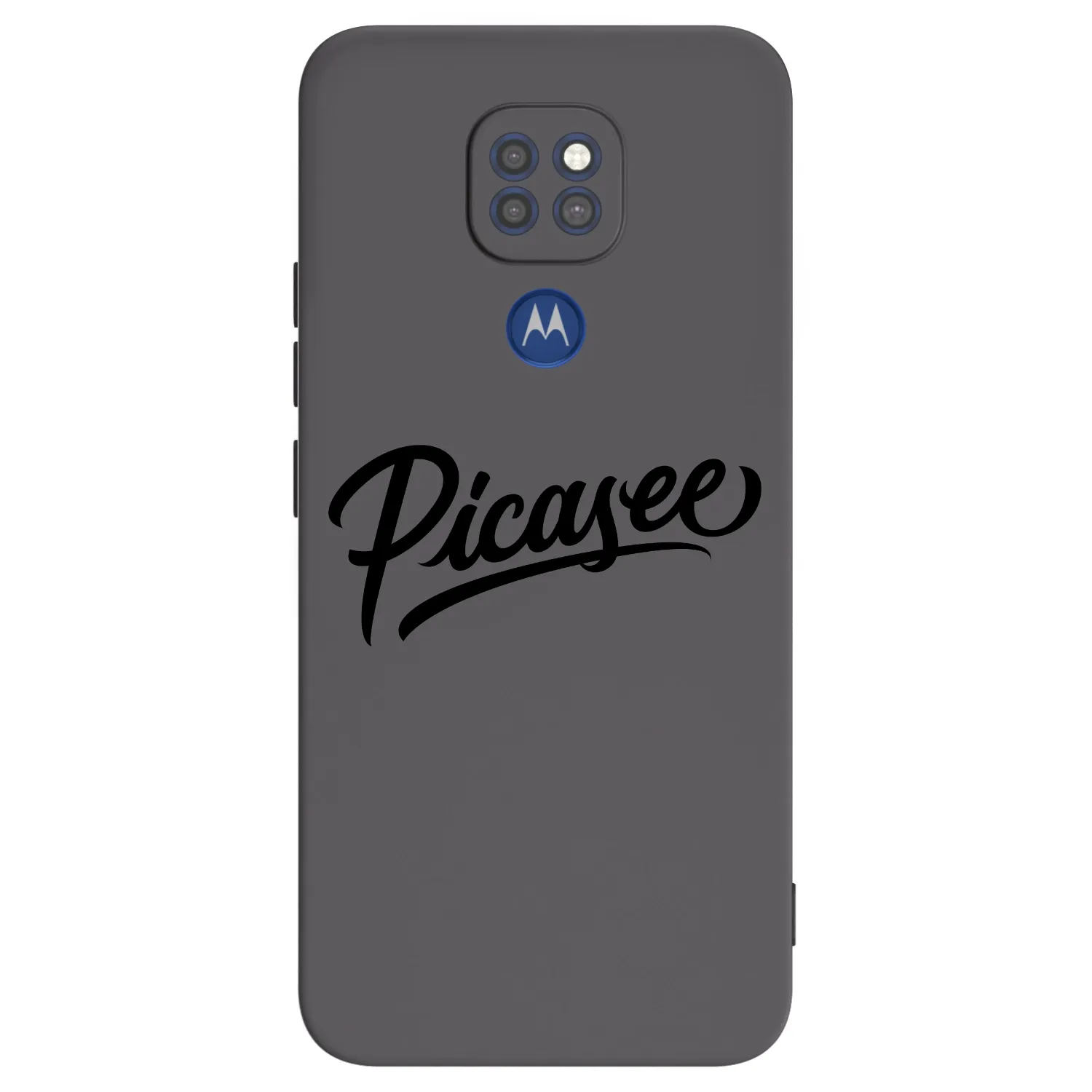 Picasee Motorola Moto G9 Play Hülle - Schwarzes Silikon - Picasee - old logo - black