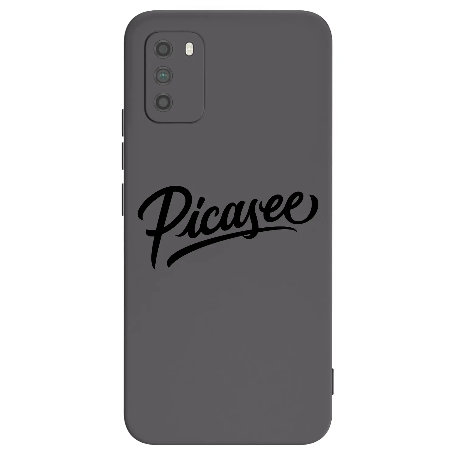 Picasee Xiaomi Poco M3 Hülle - Schwarzes Silikon - Picasee - old logo - black