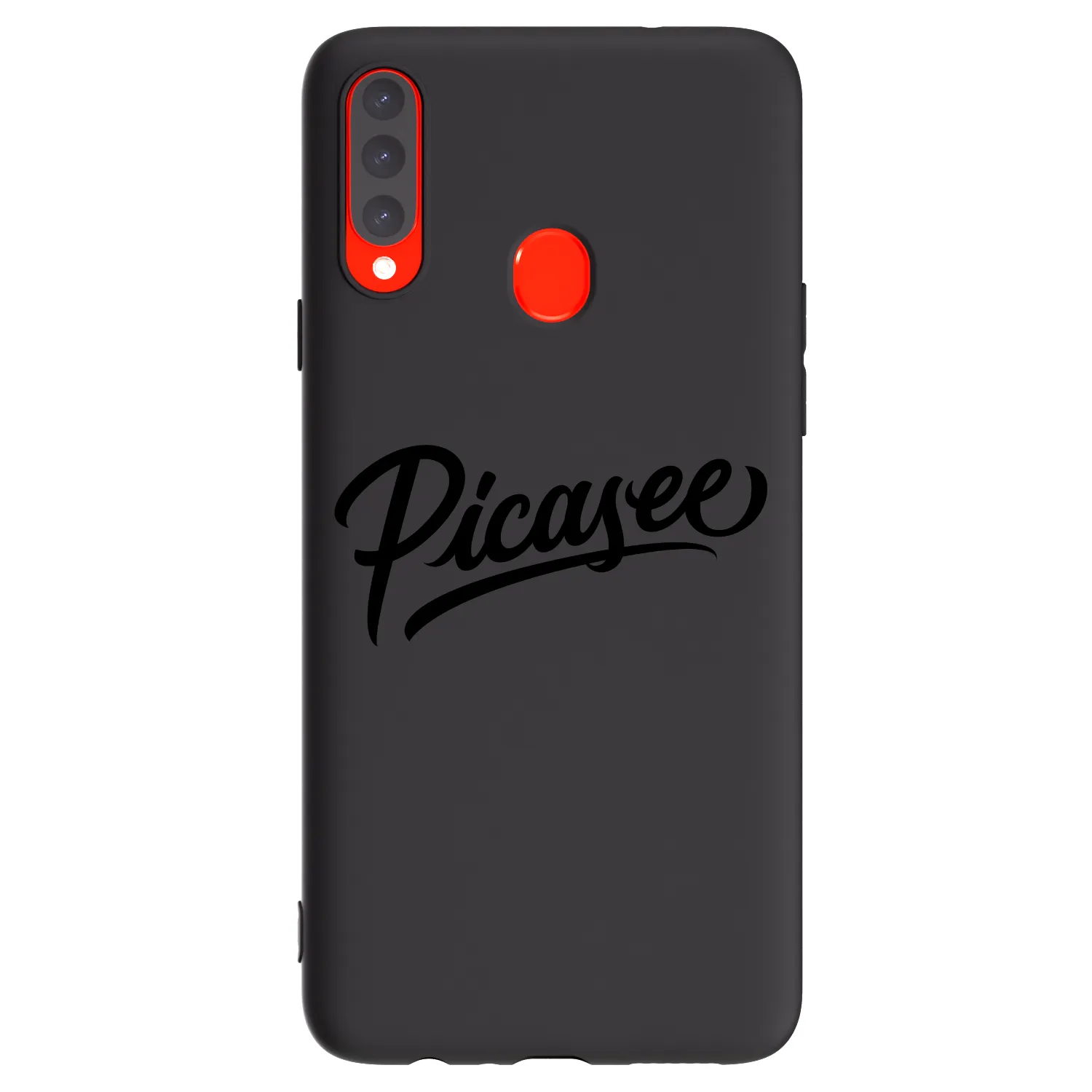 Picasee Samsung Galaxy A20s Hülle - Schwarzes Silikon - Picasee - old logo - black