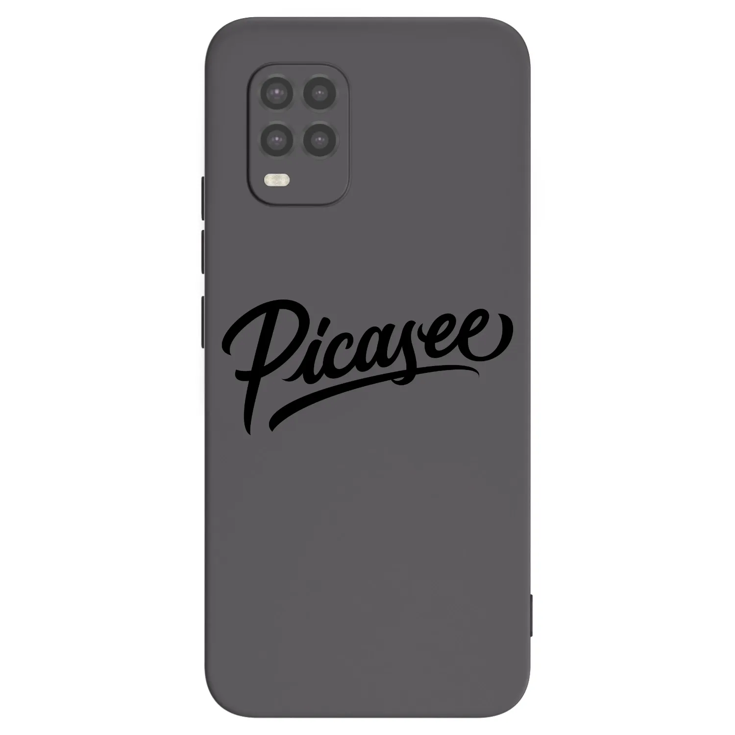 Picasee Xiaomi Mi 10 Lite Hülle - Schwarzes Silikon - Picasee - old logo - black