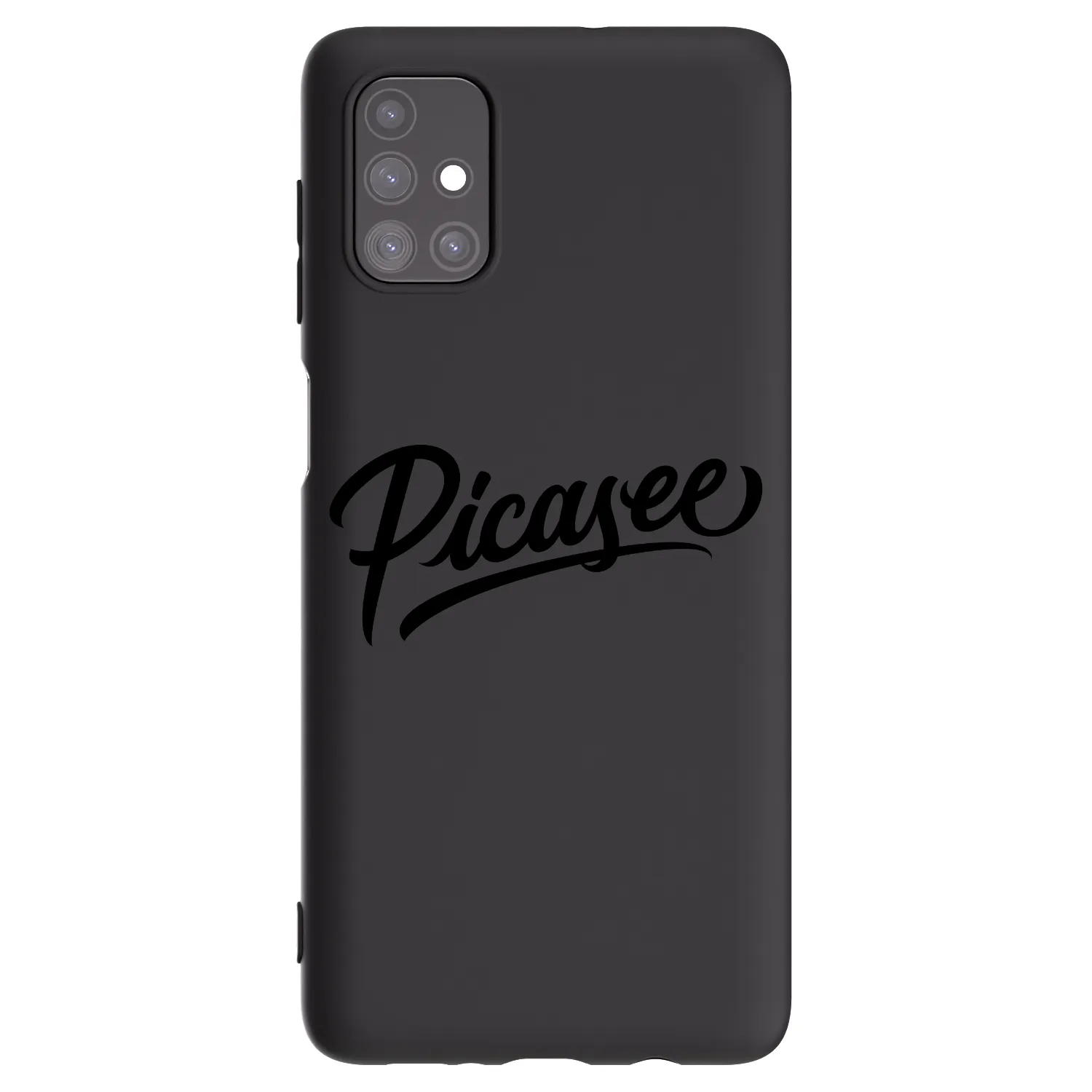 Picasee Samsung Galaxy M51 M515F Hülle - Schwarzes Silikon - Picasee - old logo - black