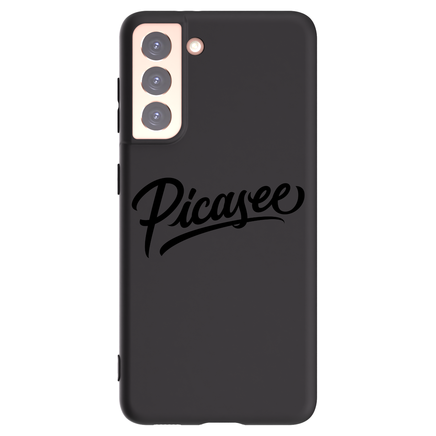 Picasee Samsung Galaxy S21 5G G991B Hülle - Schwarzes Silikon - Picasee - old logo - black