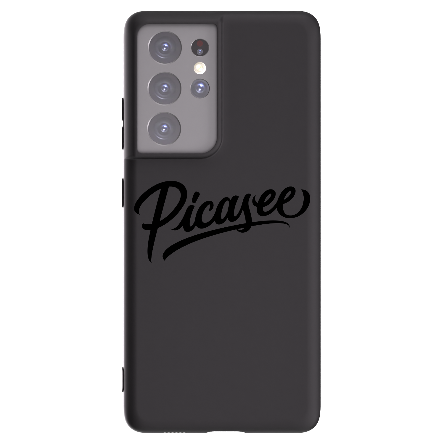 Picasee Samsung Galaxy S21 Ultra 5G G998B Hülle - Schwarzes Silikon - Picasee - old logo - black