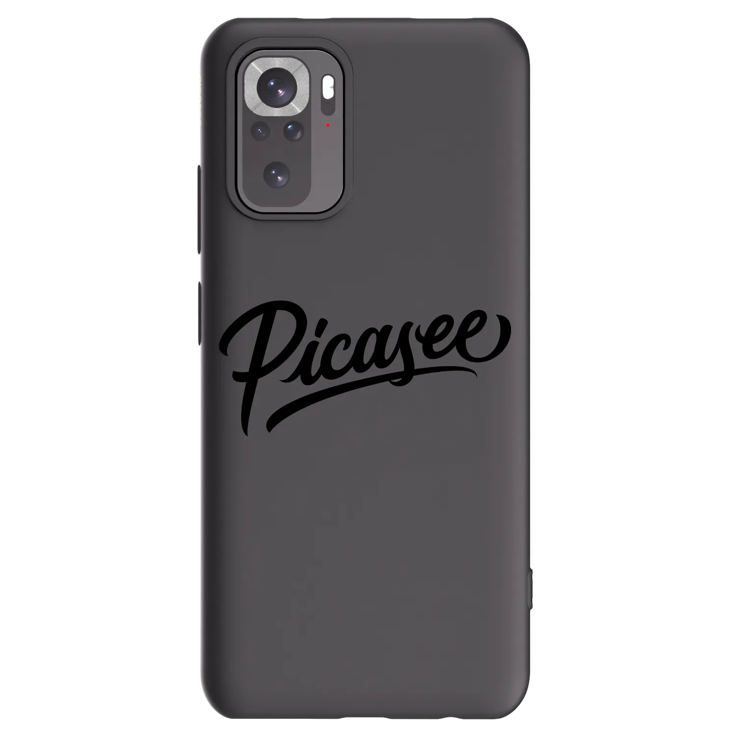 Picasee Xiaomi Redmi Note 10 Hülle - Schwarzes Silikon - Picasee - old logo - black