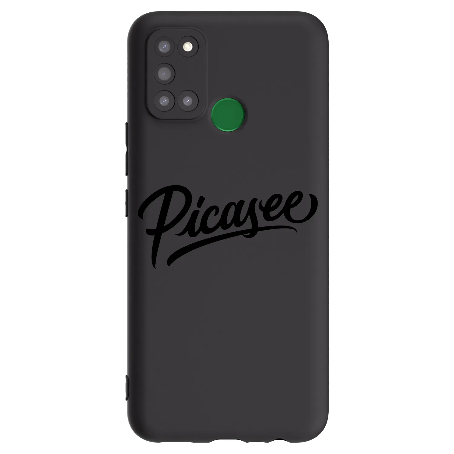 Picasee Realme 7i Hülle - Schwarzes Silikon - Picasee - old logo - black