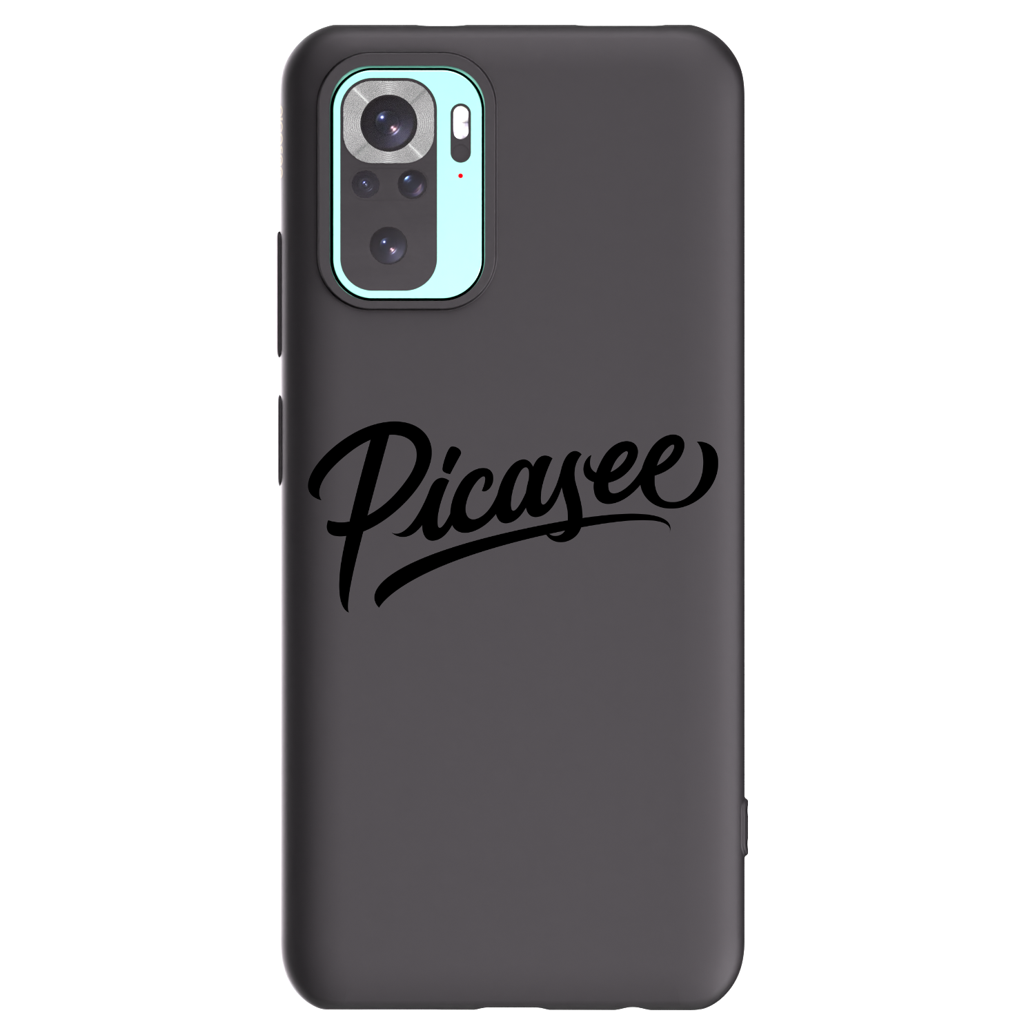 Picasee Xiaomi Redmi Note 10 Pro Hülle - Schwarzes Silikon - Picasee - old logo - black