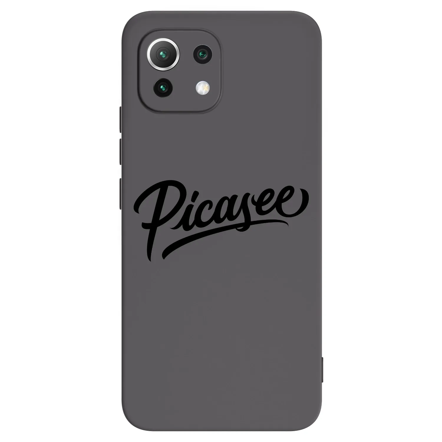 Picasee Xiaomi Mi 11 Lite Hülle - Schwarzes Silikon - Picasee - old logo - black