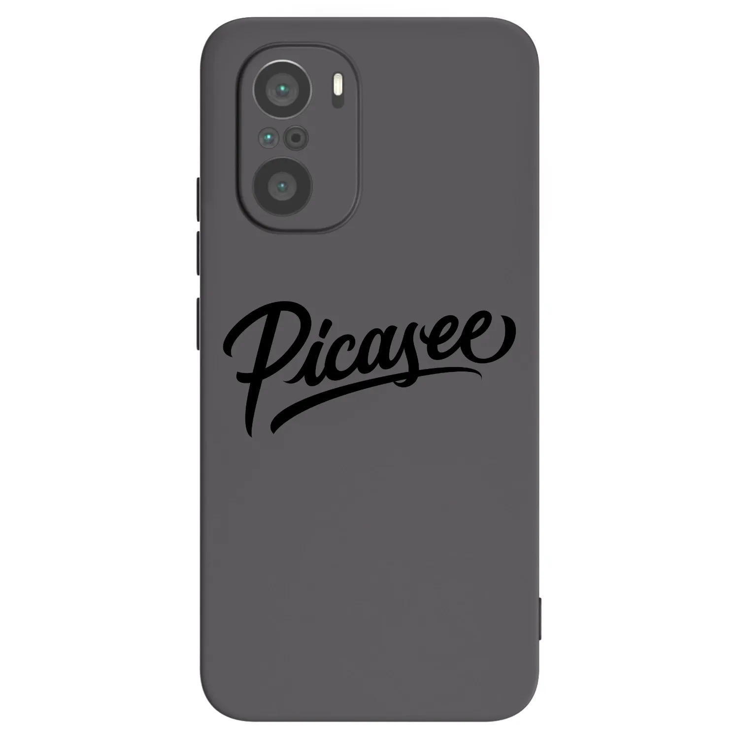 Picasee Xiaomi Poco F3 Hülle - Schwarzes Silikon - Picasee - old logo - black
