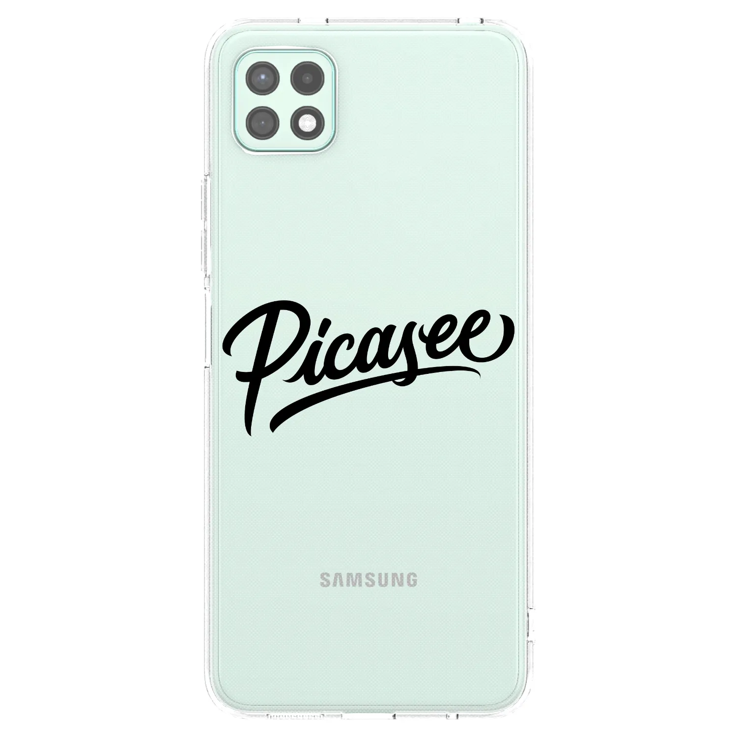 Picasee Samsung Galaxy A22 A226B 5G Hülle - Transparentes Silikon - Picasee - old logo - black