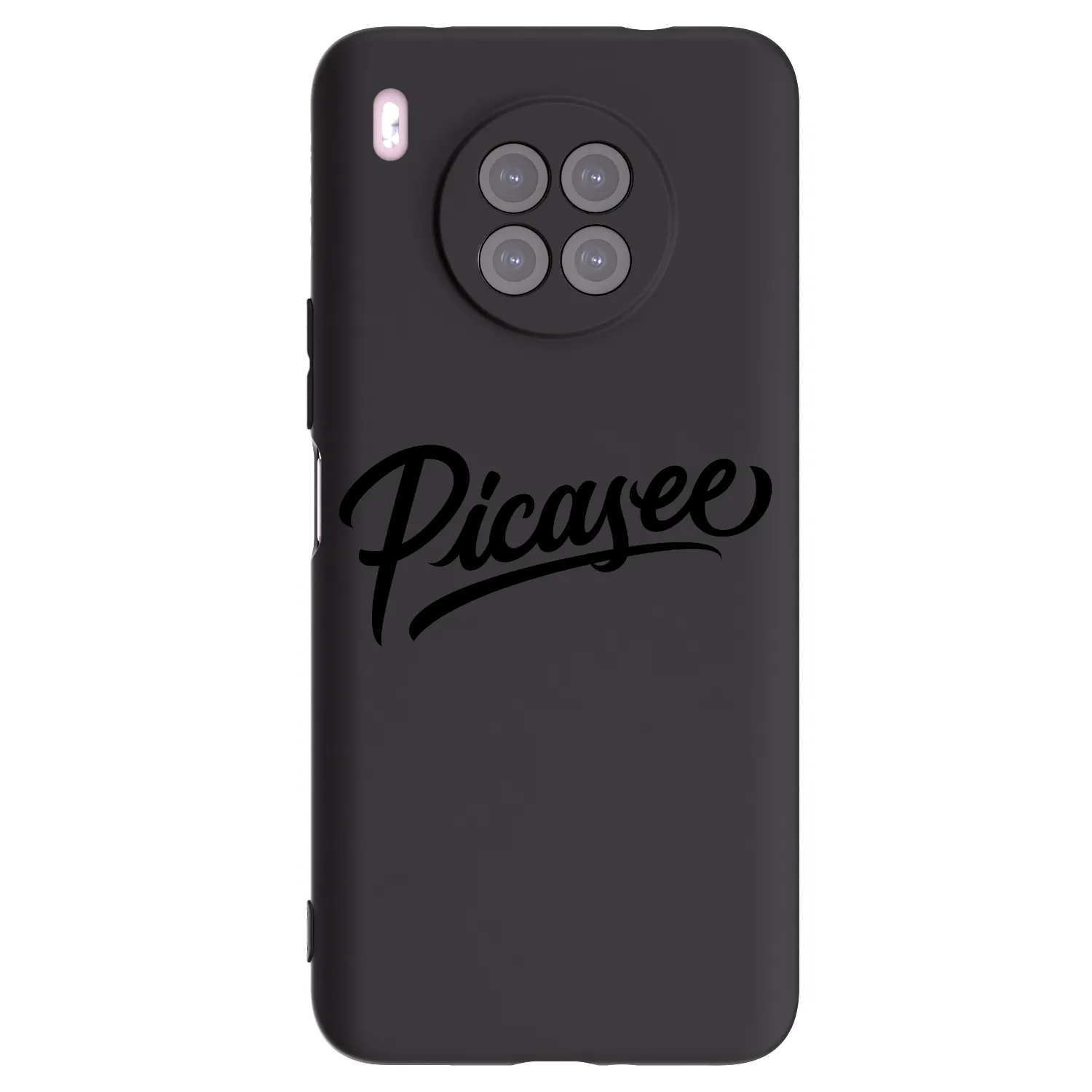 Picasee Huawei Nova 8i Hülle - Schwarzes Silikon - Picasee - old logo - black