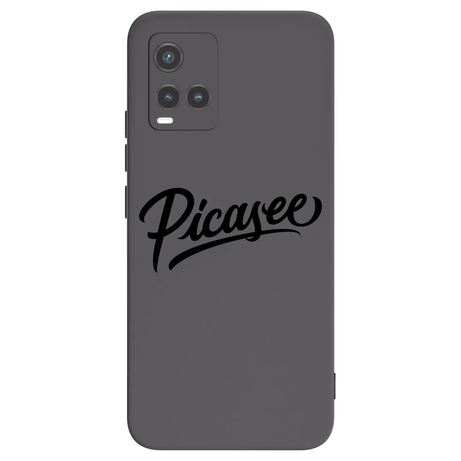Picasee Vivo Y33s Hülle - Schwarzes Silikon - Picasee - old logo - black