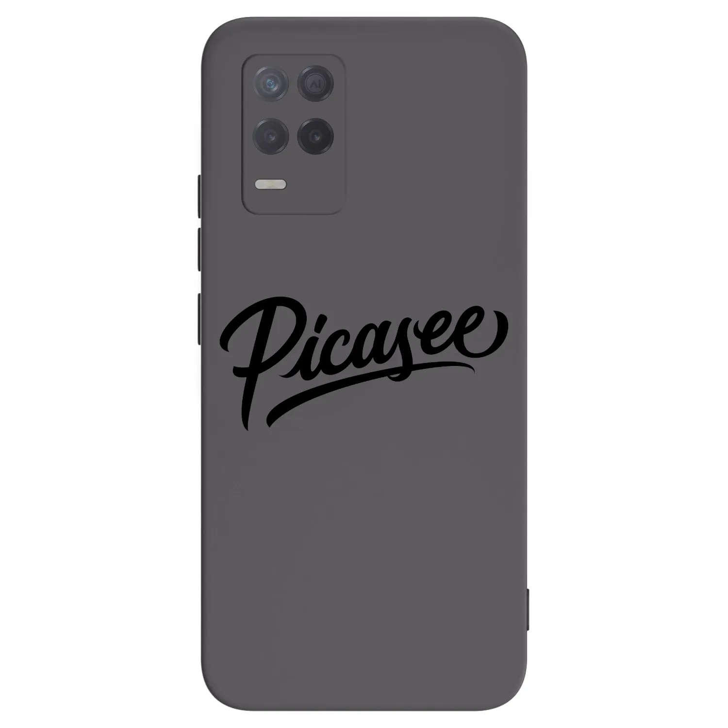 Picasee Realme 8 5G Hülle - Schwarzes Silikon - Picasee - old logo - black