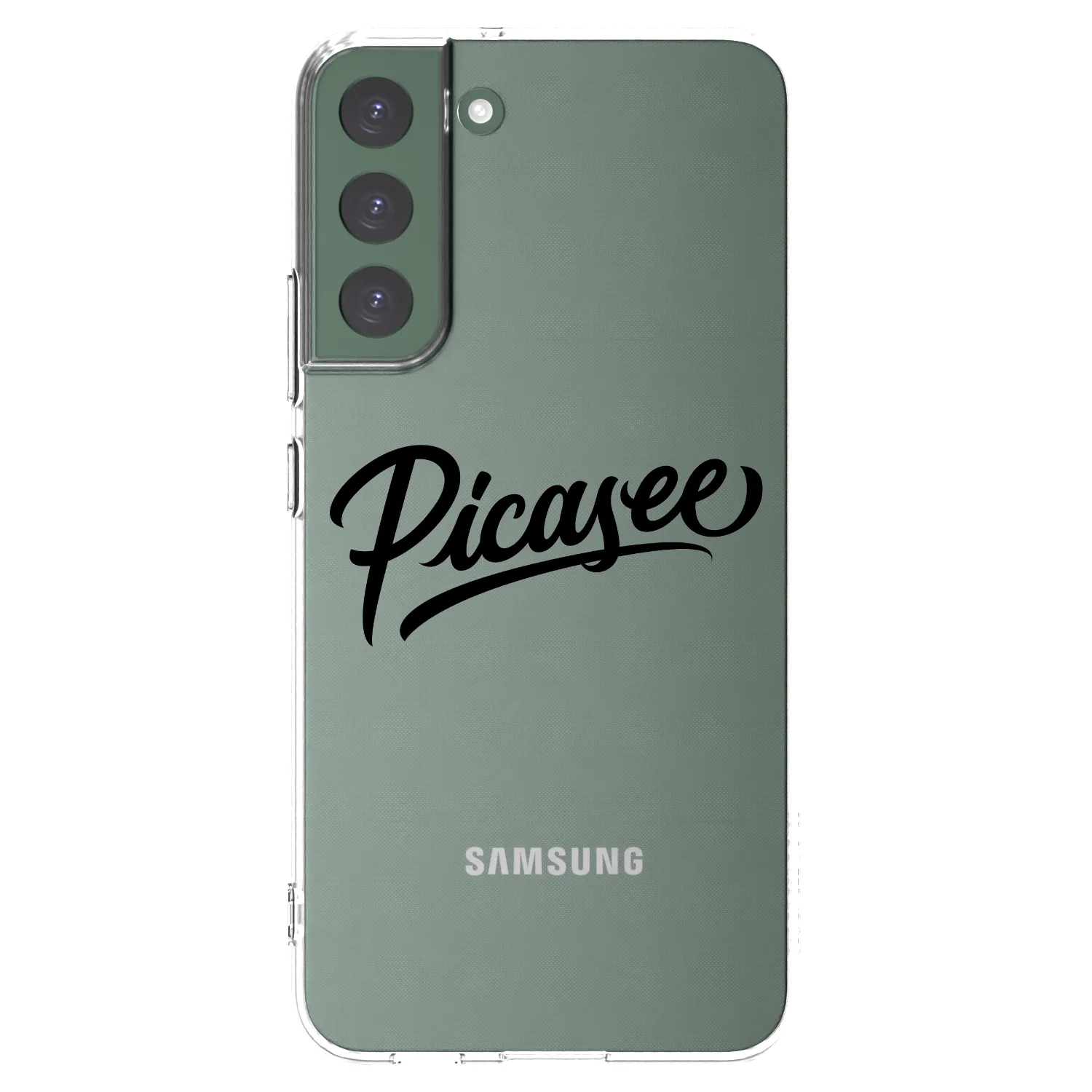 Picasee Samsung Galaxy S22+ 5G Hülle - Transparentes Silikon - Picasee - old logo - black