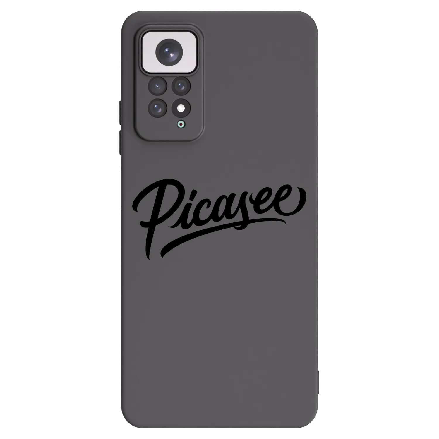Picasee Xiaomi Redmi Note 11 Hülle - Schwarzes Silikon - Picasee - old logo - black